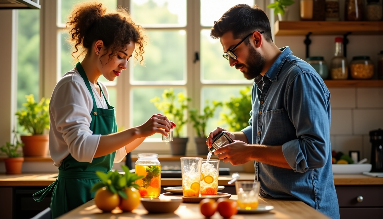 Duel de saveurs : infusions maison contre boissons gazeuses