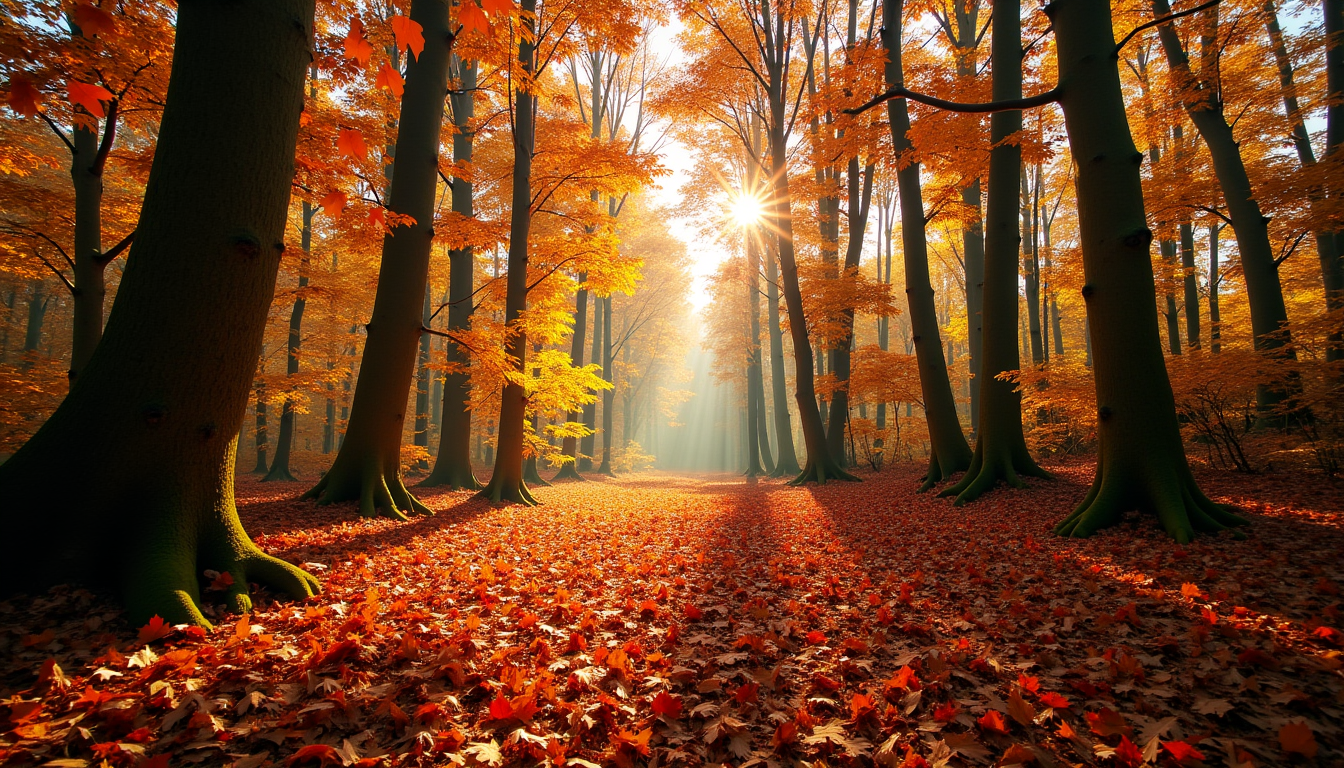 La beauté sauvage des forêts françaises en automne
