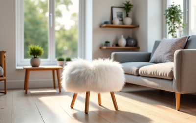 Déco scandinave : comment intégrer un tabouret en fourrure dans votre intérieur
