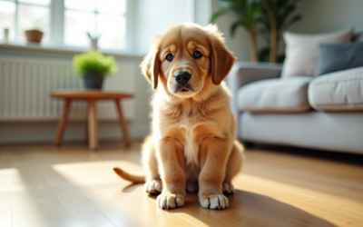 Éduquer un golden retriever chiot: les bases à mettre en place