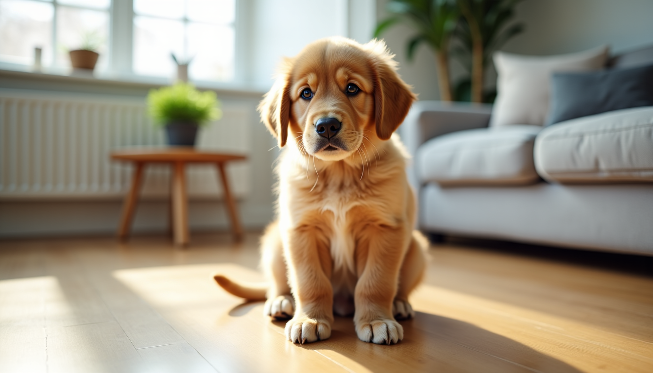 Éduquer un golden retriever chiot: les bases à mettre en place